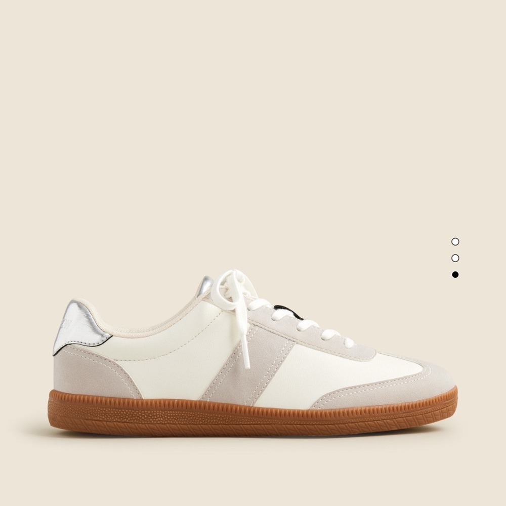 J. Crew Field Sneakers w/ Metallic Details